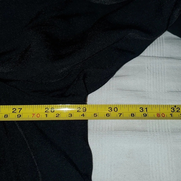 Ava &Viv Black Bell Sleeves Ruffled Trim Top - Picture 11 of 13